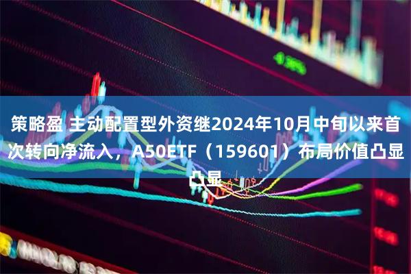 策略盈 主动配置型外资继2024年10月中旬以来首次转向净流入，A50ETF（159601）布局价值凸显