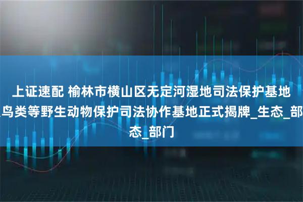 上证速配 榆林市横山区无定河湿地司法保护基地及鸟类等野生动物保护司法协作基地正式揭牌_生态_部门
