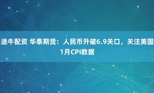 途牛配资 华泰期货：人民币升破6.9关口，关注美国1月CPI数据