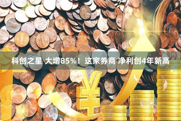 科创之星 大增85%！这家券商 净利创4年新高